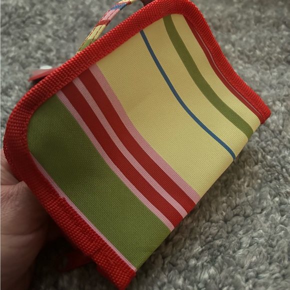 Striped Cosmetic Bag w/Handle - Picture 3 of 6